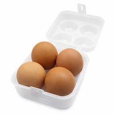 소빈이네 캠핑용 달걀 보관함 여행용 계란 케이스, 1개, 화이트