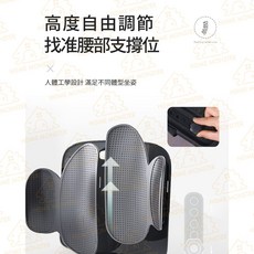 【2025新版】人體工學腰靠墊 辦公室汽車座椅適用 透氣舒適 支撐減壓, 灰色, 灰色