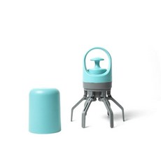 寵物撿便夾 便攜式拾便器 摺疊鏟屎神器 遛狗清潔用品 1個 含1件垃圾袋, 常規 含1件垃圾袋 ,寶寶藍