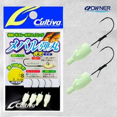 오너 컬티바 메바루탄환 야광 JH-83G 볼락 전갱이 아징 지그헤드