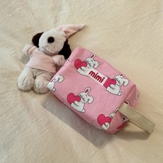 mimi 嬰兒尿布收納包, 愛心兔子, 1個
