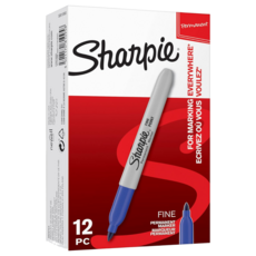 Sharpie 萬用筆 油性記號筆 細字 適用多種材質, 紅30002/1盒