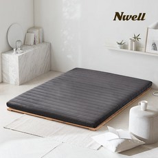 느웰 천연라텍스 토퍼 매트리스 솔리드 (3cm/MS), 3cm, 그레이