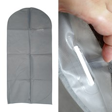 옷장 드레스룸 정리 부직포 옷커버 대형 회색