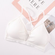 IFaith 一體式無鋼圈背心 中間縷空設計 蝴蝶結吊帶裹胸 V0040