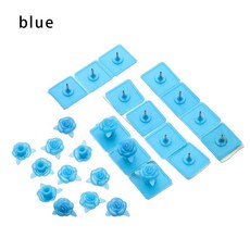 버클 끈끈한 모기 고정 스크린 봉지 커튼 방지 창문 14 스크린 강력한 자체 문짝 도구 접착, [02] blue, 1개