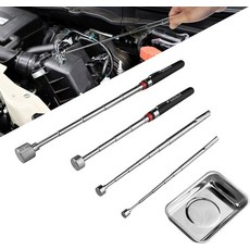 EACELIY 5PCS 텔레스코핑 마그네틱 픽업 도구 스위퍼 텔레스코픽 디자인으로 30.4인치 도달 범위까지 확장 가능하며 휴대가 간편합니다