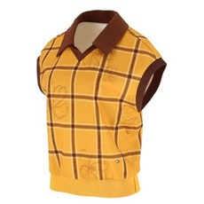 엘르골프 모다순천 체크 패턴 오버핏 조끼 6J67502SC