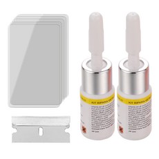 이칠가게 [KTC인증완료] 1+1 독일 기술 적용 자동차 유리 복원제 돌빵 기스 최신 버전, 2개, 2ml 2개, 2ml