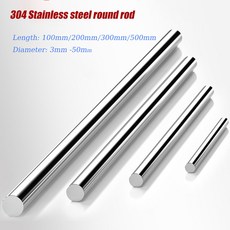 스텐환봉 스텐레스봉 304 스테인리스 스틸 원형 막대 직경 3mm-50mm 선형 미터법 광학 축, [00] 100mm, [00] 3mm