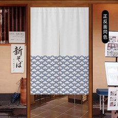주방 가림천 창문 가리개 천 일본 커튼 A타입 80x120cm 일식집 부엌