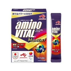 아지노모토 아미노바이탈 MOMENT 매실 맛 14개입 상자 올림픽에서 제공 아스파라긴산 3100mg 아미노산 영양제 과립, 1개