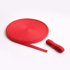 방구석상인 헤링본 면 테이프 끈 45m, 1개, 진레드-10mm