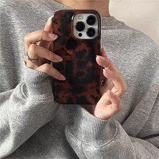 트랜픽 브라운 레오파드 아이폰케이스