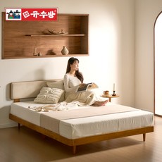규수방 가람 원목 침대 프레임 방문설치 브라운 SS Q, 헤드 무