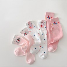 아기 유아 니삭스 도트알록반타이즈세트