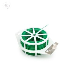 원예 식물 고정 타이 묶음 끈 녹색 릴 타입 가드닝 화초 지지대 연결 농업 정리, 1개