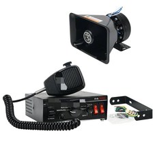 차량용 확성기 중장비 싸이렌 초박형 사이렌 메가폰 자동차, 단일 스피커, 만능인, 12V 200W 호스트 + 스테인리스