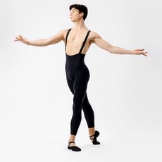 끈나시 남성용 발레 발레복 연습복 트레이닝 점프 블랙 댄스복 팬츠 수트