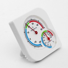 셀엔드 화이트 온도계습도계 온습도탁상 아날로그습도계, 1개