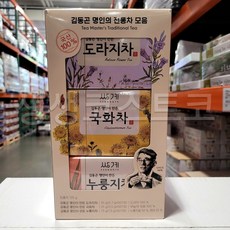 쌍계 김동곤명인의 전통차 도라지차 국화차 누룽지차 건강차 전통명차 코스트코 50CT X 3, 1세트, 3종