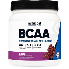 Nutricost BCAA 파우더 219361, 1.33 Pound (Pack of 1), 포도, 1개