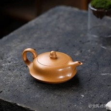 新款高顔值宜興原礦紫砂壺茶具, 1個, 高檔真絲棉禮盒包裝,180毫升紫泥步步高曲壺