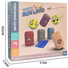 兒童玩具E8F 投擲易開罐保齡球 投擲遊戲 多人互動 創意早教益智運動玩具, 1個, 彩盒, Multicolor