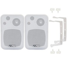 J-PRO PRO-80 80W 4인치 매장용스피커 카페스피커 매장 벽걸이 업소용 패시브 스피커 브라켓포함 2개/1조, 화이트