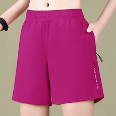 女款居家休閒運動短褲 - 冰絲速乾瑜珈慢跑褲