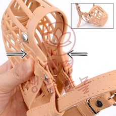 혜명몰 애견용 플라스틱 입마개, 3호