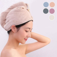 극세사수건 여성 긴머리 빠른 편한 간단한 드라이 타월 수건, 피치