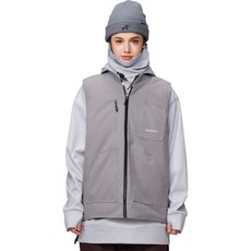 애쉬 크림 AGJ-1502 스노보드웨어 리버서블 베스트 싱글 아이템 수압 저항력 4.7피트(12 000mm) 남성용 여성용