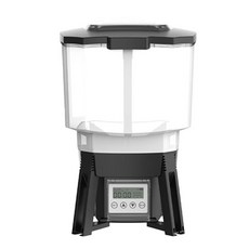 IPSKY 太陽能魚池自動餵食器 CFF-212 12L大容量 定時定量噴灑式投食, 1個, 太陽能餵魚器【12L】