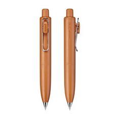 유니볼 원 P 포켓 미니 볼펜 0.38mm, 0.38mm 만다린오렌지