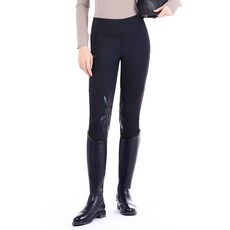 Harrison Howard 구멍이 뚫린 여성용 라이딩 브리치 신축성 있는 통기성 승마 바지 실리콘 패턴 포함 블랙.