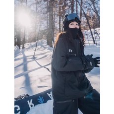 여성 스노우보드복 상의 아우터 스키웨어 방수 자켓 점퍼 퍼플 봄가을 S, 블랙기본, 1개
