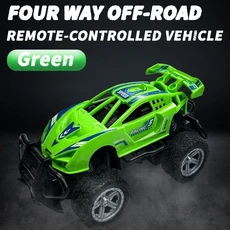 RC카 자동차 오토바이 모형 무선 조정 오프로드 드리프트 미니 포크레인 어린이 등반 원격 제어 자동차 장, 01 green