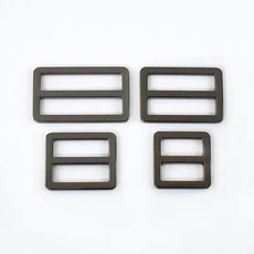 5/10Pcs 가방 스트랩에 대 한 20-50mm 금속 반지 버클 트라이 글라이드 슬라이더 걸쇠 웨 빙 개 벨트 조절, 02 38mm 10Pcs, 11 F4-4-GunBlack