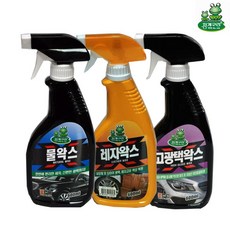 청개구리 세차용품 물왁스 레자왁스 콤파운드 타올, 청개구리 세차구단, 4 유리세정제, 1개, 600ml