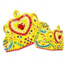 스티커 홀로그램 소프트 모자이크 만들기 왕관 1P DIY 장난감, 1개, 상세페이지 참조