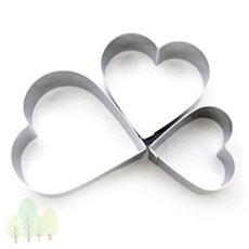 파스텔숲길 제과제빵기구 하트 쿠키커터 3P