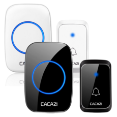 무선도어벨 무선 초인종 스마트 차임벨 블랙, 1세트