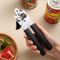 加厚款罐頭開罐器神器多功能開蓋器萬能商用開瓶器罐頭刀椰漿 副廠商品, 黑色手柄開罐器升級版, 1個