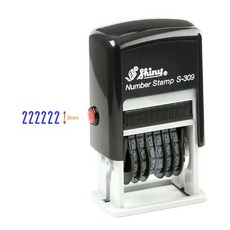 자동스탬프 청 홀더랜덤 20x3mm 넘버링 S-309 56130pc 1(EA)