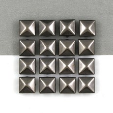 100pcs 스퀘어 리벳 클로 스파이크 스터드 펑크 가죽 골드/실버/블랙/청동 청바지 의류 액세서리, 7mm, Black