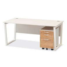 에이탑 멜론 사무용 책상 사무실 가구 1인용 화이트 데스크 1200 1400 1600 1800, 화이트그레이