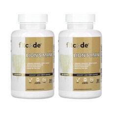fitcode LionsMane 노루궁뎅이버섯 1000mg 60캡슐 2개 라이온스메인, 60정