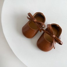 ins春款韓版嬰幼兒蝴蝶結步前鞋子寶寶防滑軟底不掉跟洋氣小皮鞋