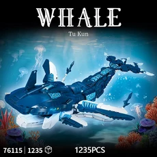 아바타 3 제이크 설리 블록 툴쿤 스팟티드 몬스터 영화 상품 어린이 조립 장난감 모델 브릭스 선물, 01 76115 1235pcs NO BOX